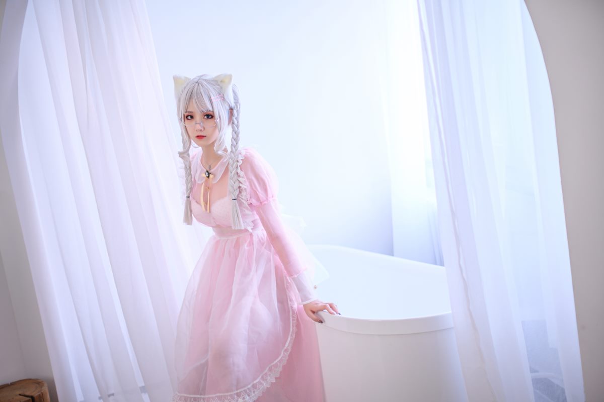 Coser@Akisoso秋楚楚 Vol 023 粉色透明女仆 0004 5425122004.jpg