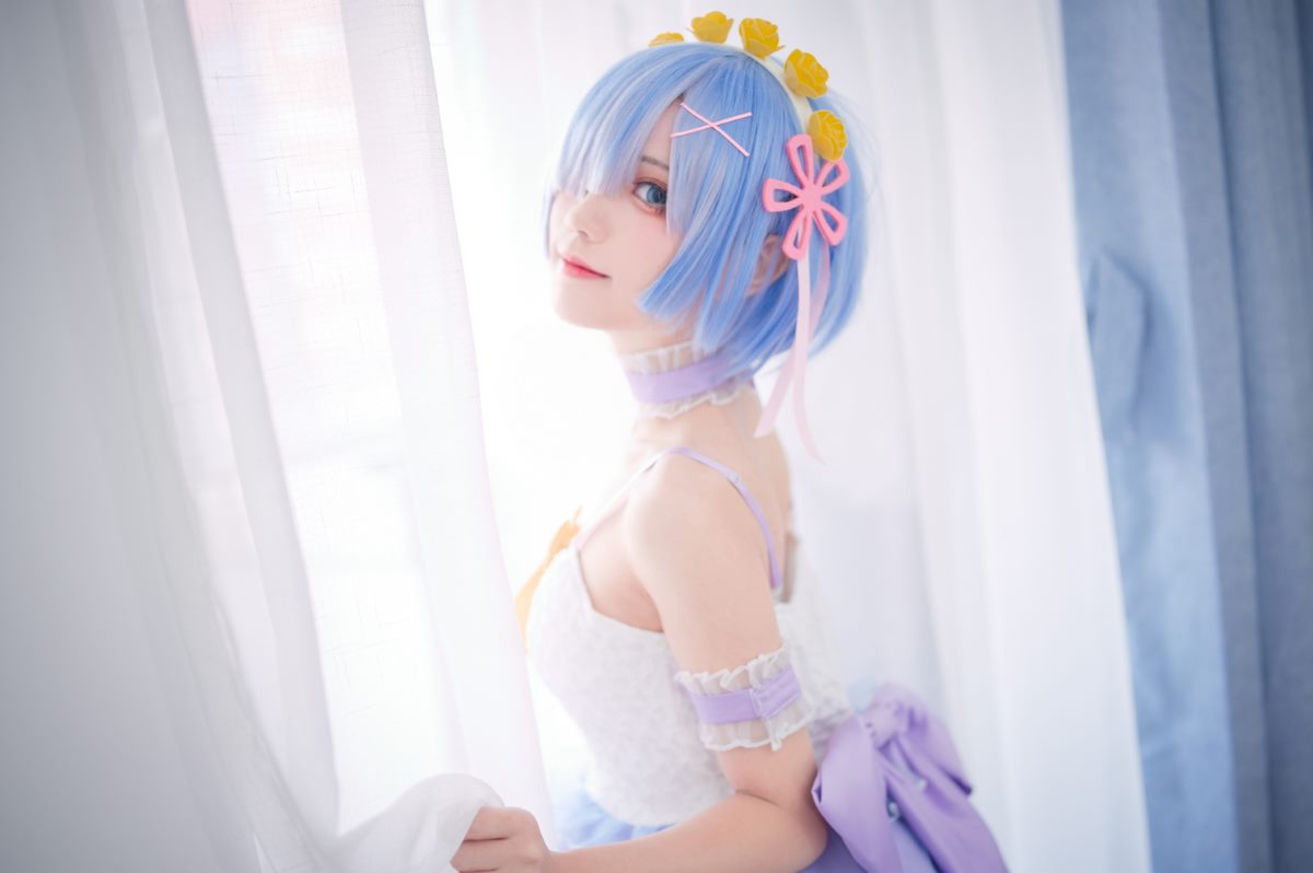 Coser@花柒Hana Vol 002 蕾姆CLEAR DRESS 0004 8315653028.jpg