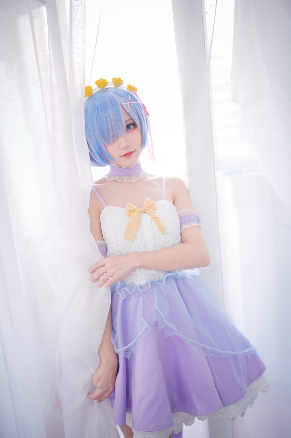 Coser@花柒Hana Vol 002 蕾姆CLEAR DRESS 0006 6489427414.jpg