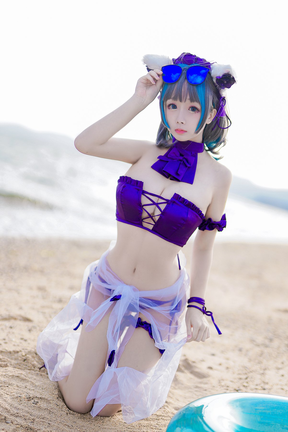 Coser@日奈娇 Vol.026 柴郡猫泳装