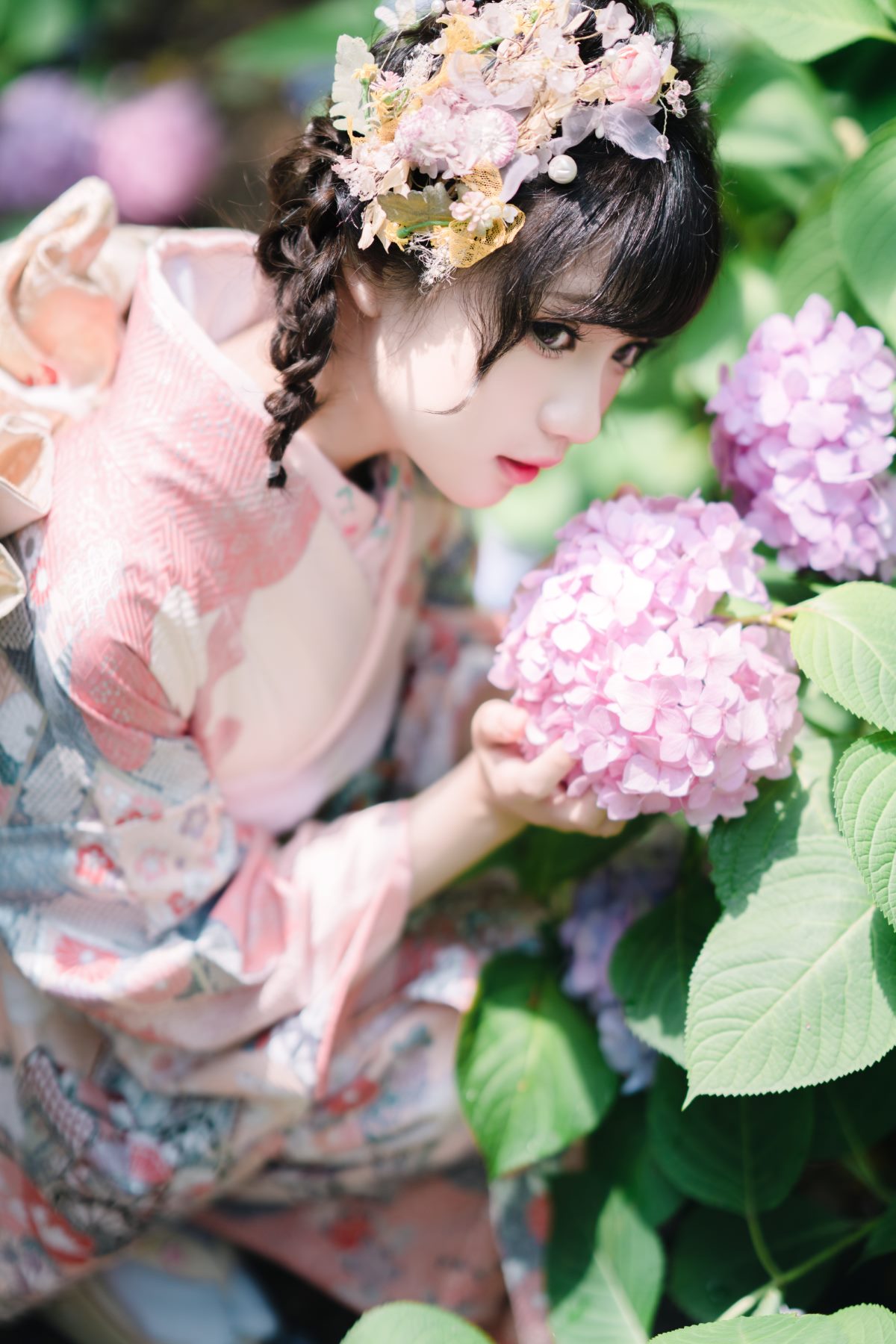 Coser@花柒Hana Vol 009 绣球花和服 0003 0200670101.jpg