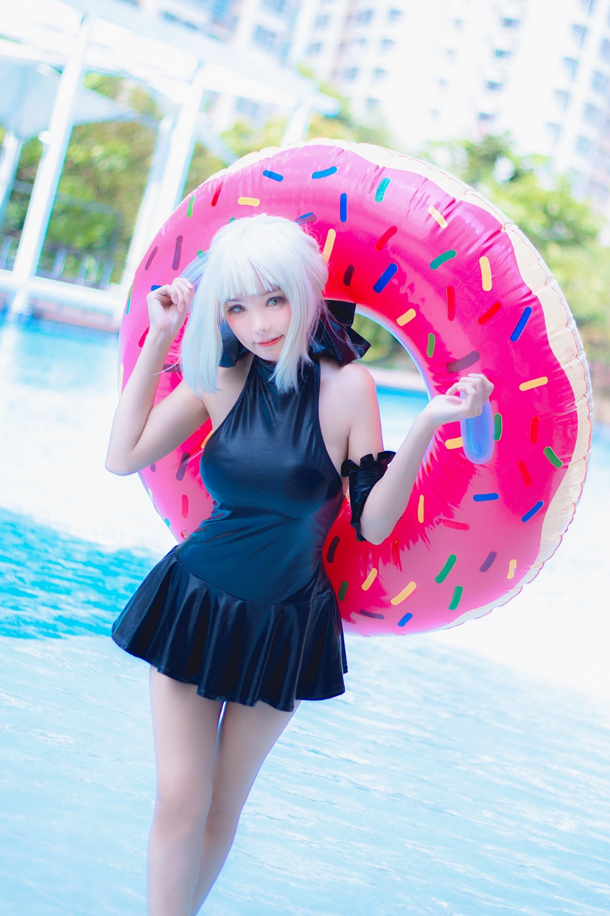 Coser@Kitkat Cosplay 9 Saber Alter Swimsuit 0007 6281607759.jpg