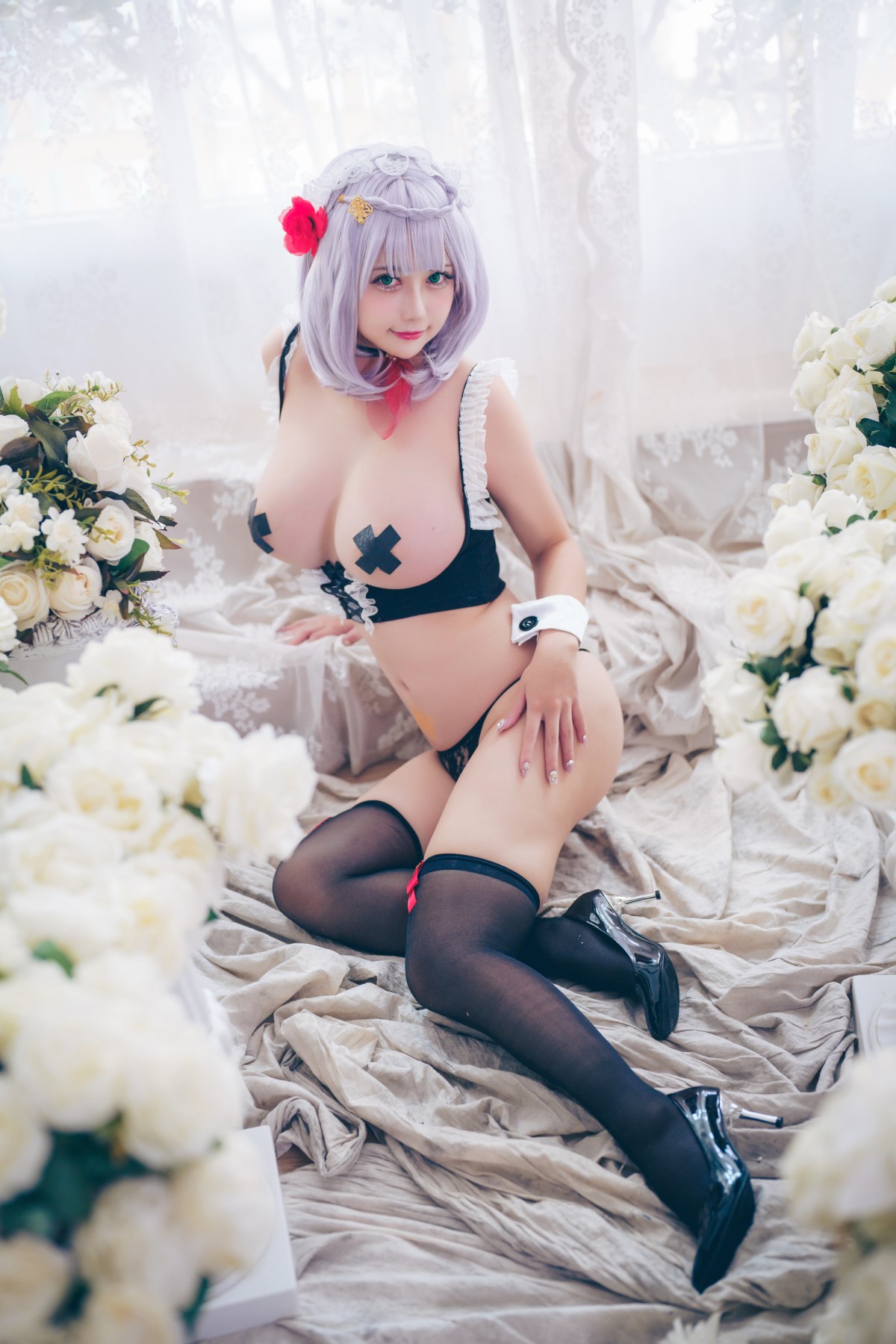 Coser@Okita Rinka Noelle Lingerie Genshin Impact 0015 6418360798.jpg