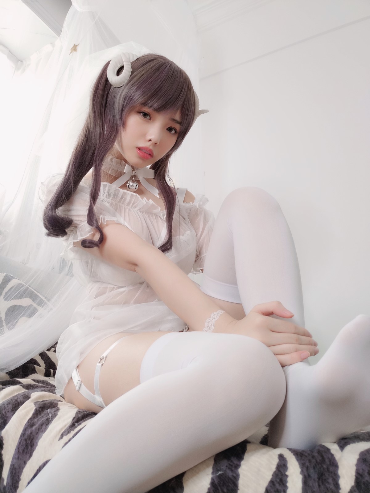 Coser@雯妹不讲道理 Vol 016 绵羊白色绑带 0014 6448128265.jpg