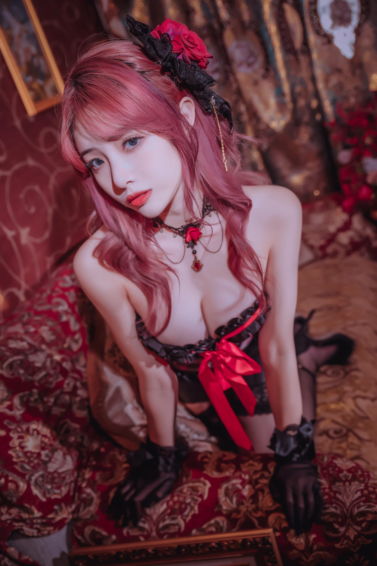 Coser@雯妹不讲道理 Vol 029 红黑格子 0005 7982884737.jpg