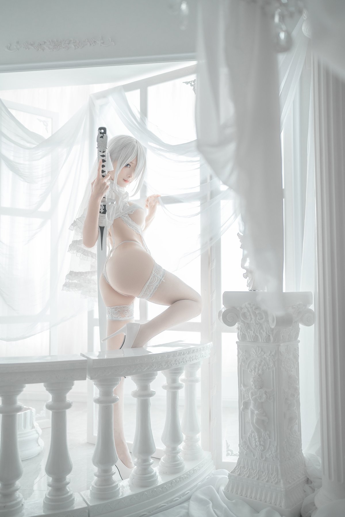 Coser@蠢沫沫 Vol 140 2B 白婚纱 0005 0843183615.jpg