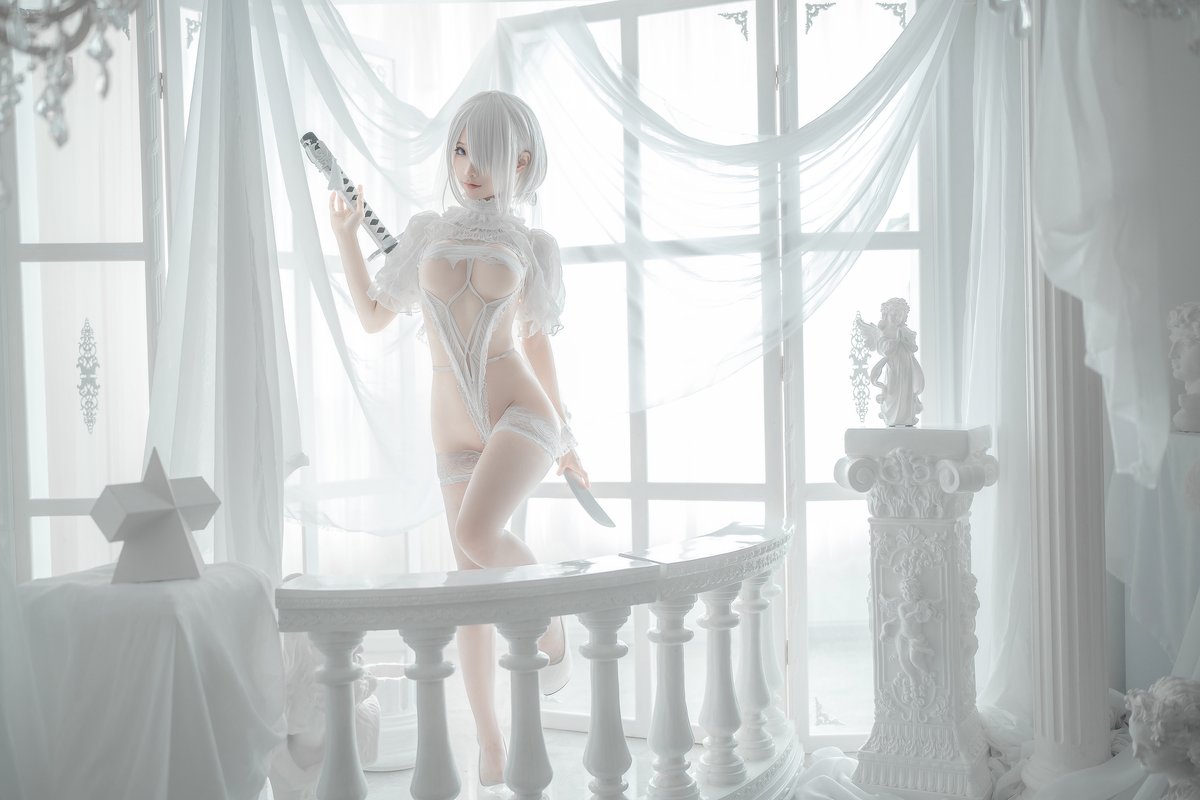 Coser@蠢沫沫 Vol 140 2B 白婚纱 0007 1592593554.jpg