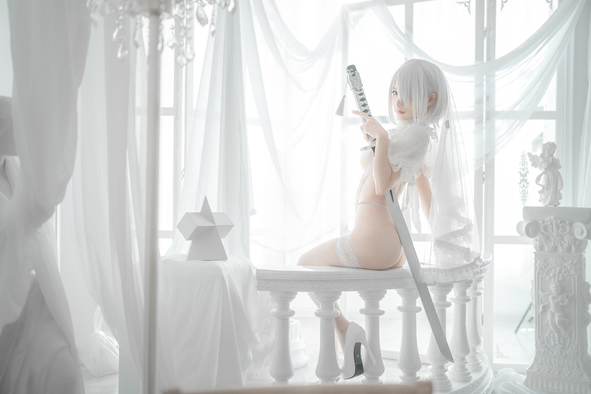 Coser@蠢沫沫 Vol 140 2B 白婚纱 0013 4974736910.jpg