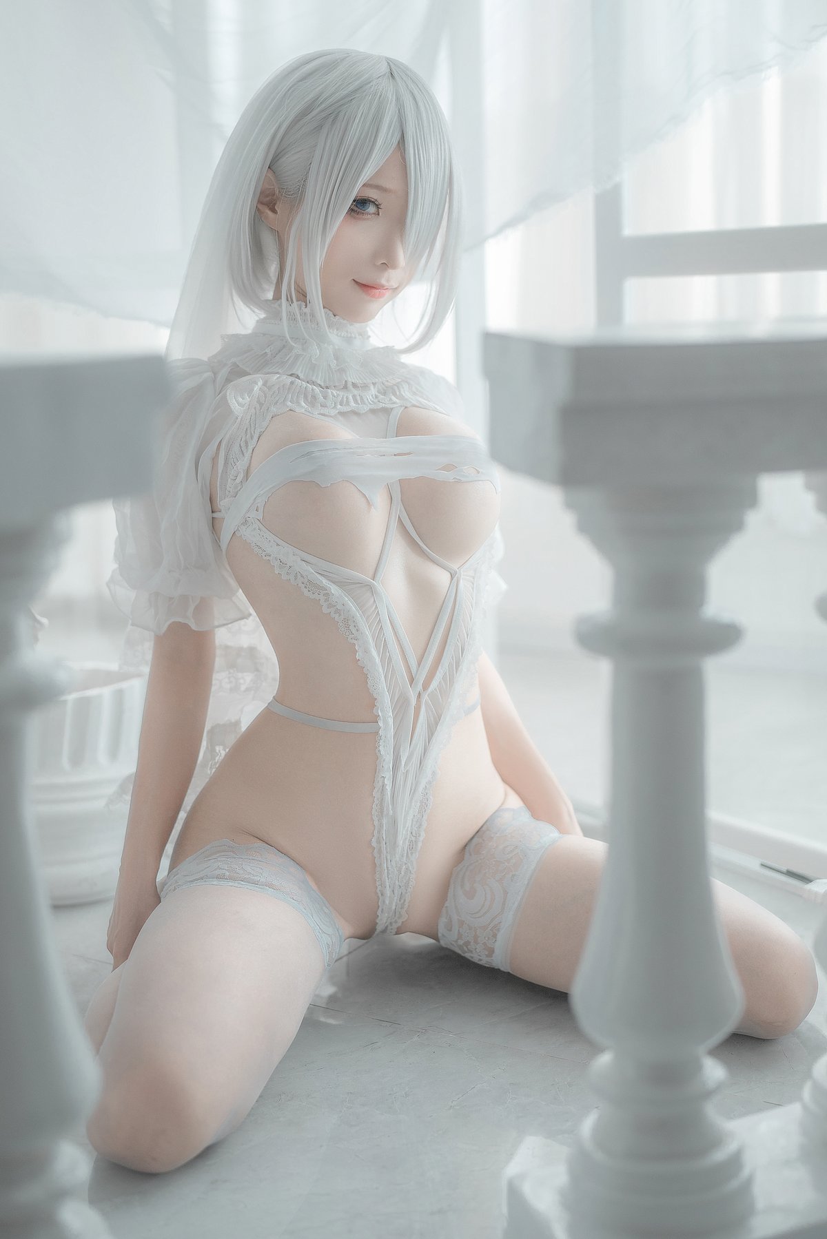 Coser@蠢沫沫 Vol 140 2B 白婚纱 0049 4297649367.jpg