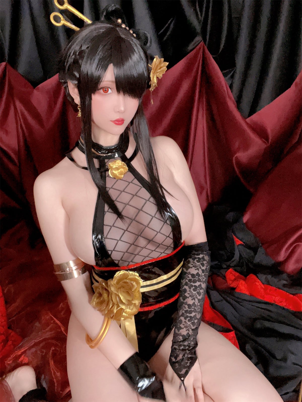 Coser@星之迟迟Hoshilily 圣诞节 约尔 同人和风战斗服 0077 7123882073.jpg