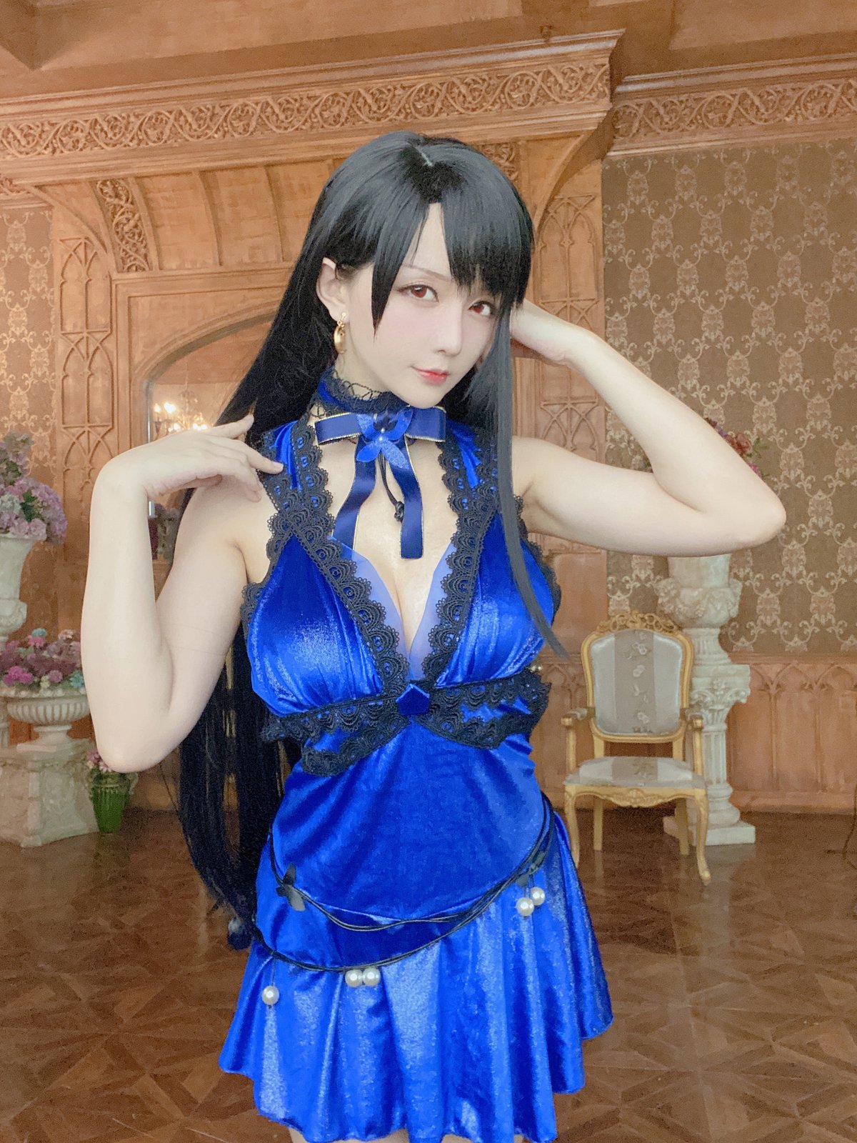 Coser@星之迟迟Hoshilily 蒂法蓝礼服 0036 5508586457.jpg