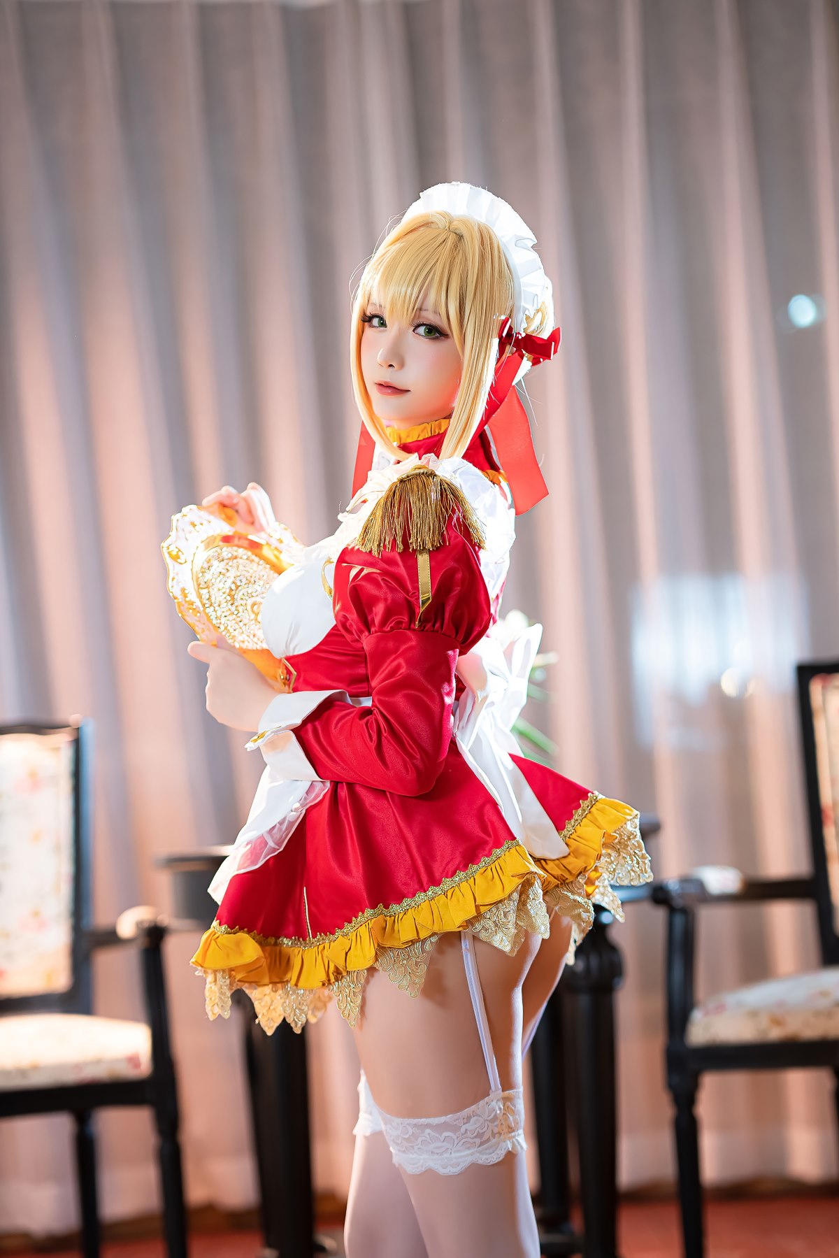 Coser@星之迟迟Hoshilily Nero Claudius maid FGO 0012 2333582841.jpg