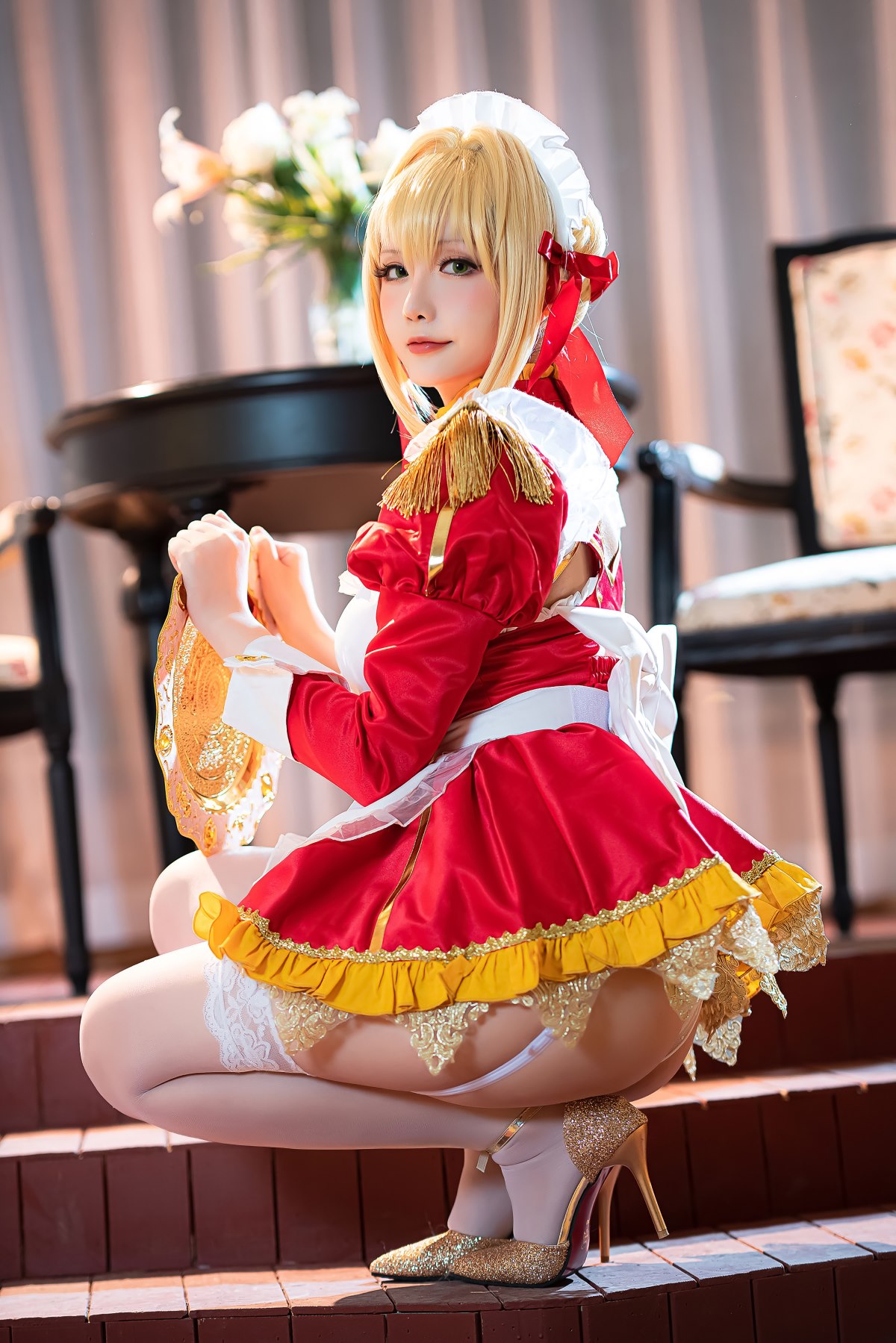 Coser@星之迟迟Hoshilily Nero Claudius maid FGO 0025 7386858098.jpg