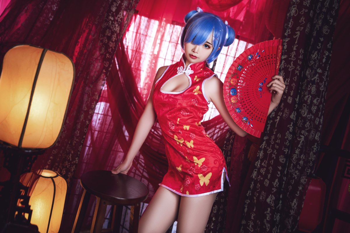 Coser@面饼仙儿 No 052 雷姆旗袍 0012 5168277717.jpg