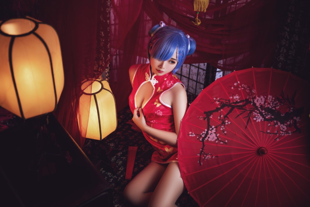 Coser@面饼仙儿 No 052 雷姆旗袍 0018 0346057871.jpg