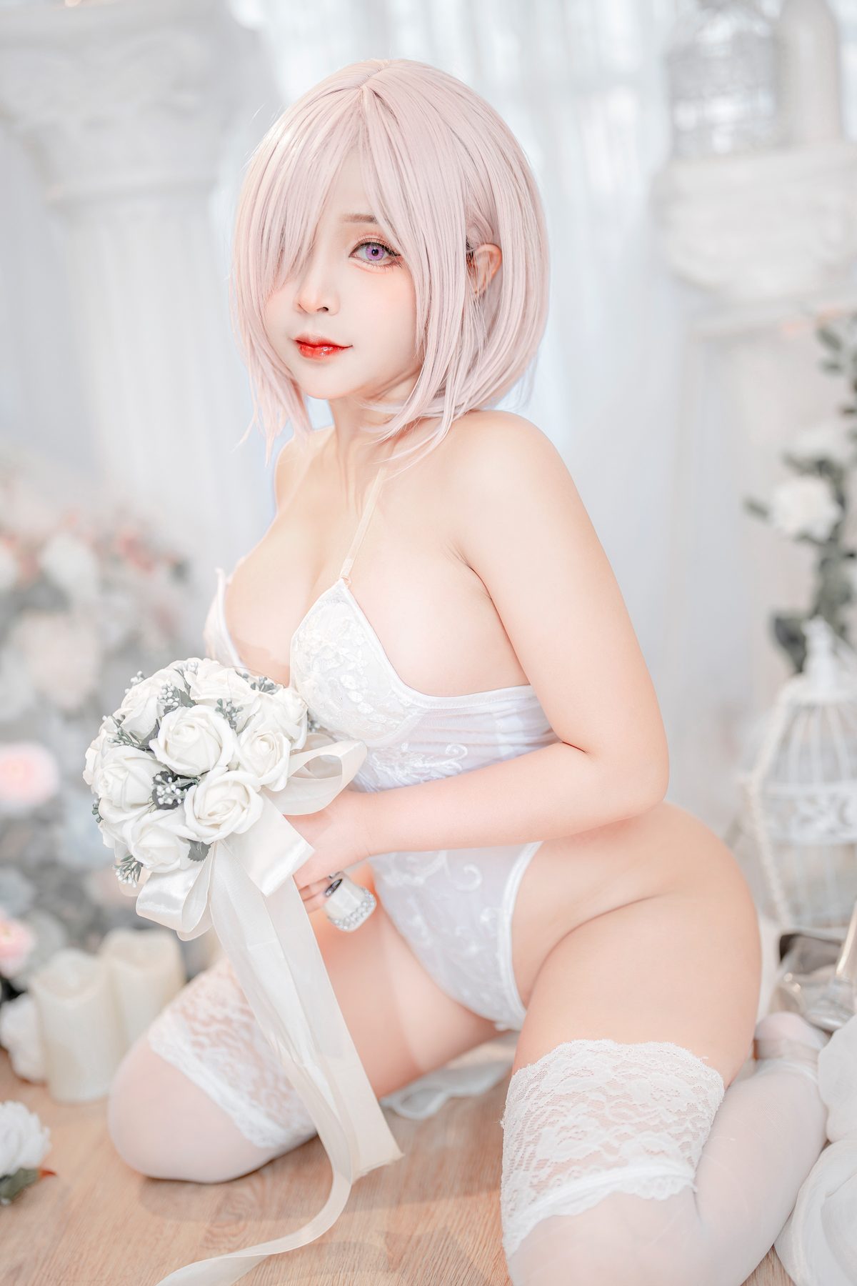 Coser@Sayo Momo Mashu White Lingerie Body Oil 0003 9503965971.jpg