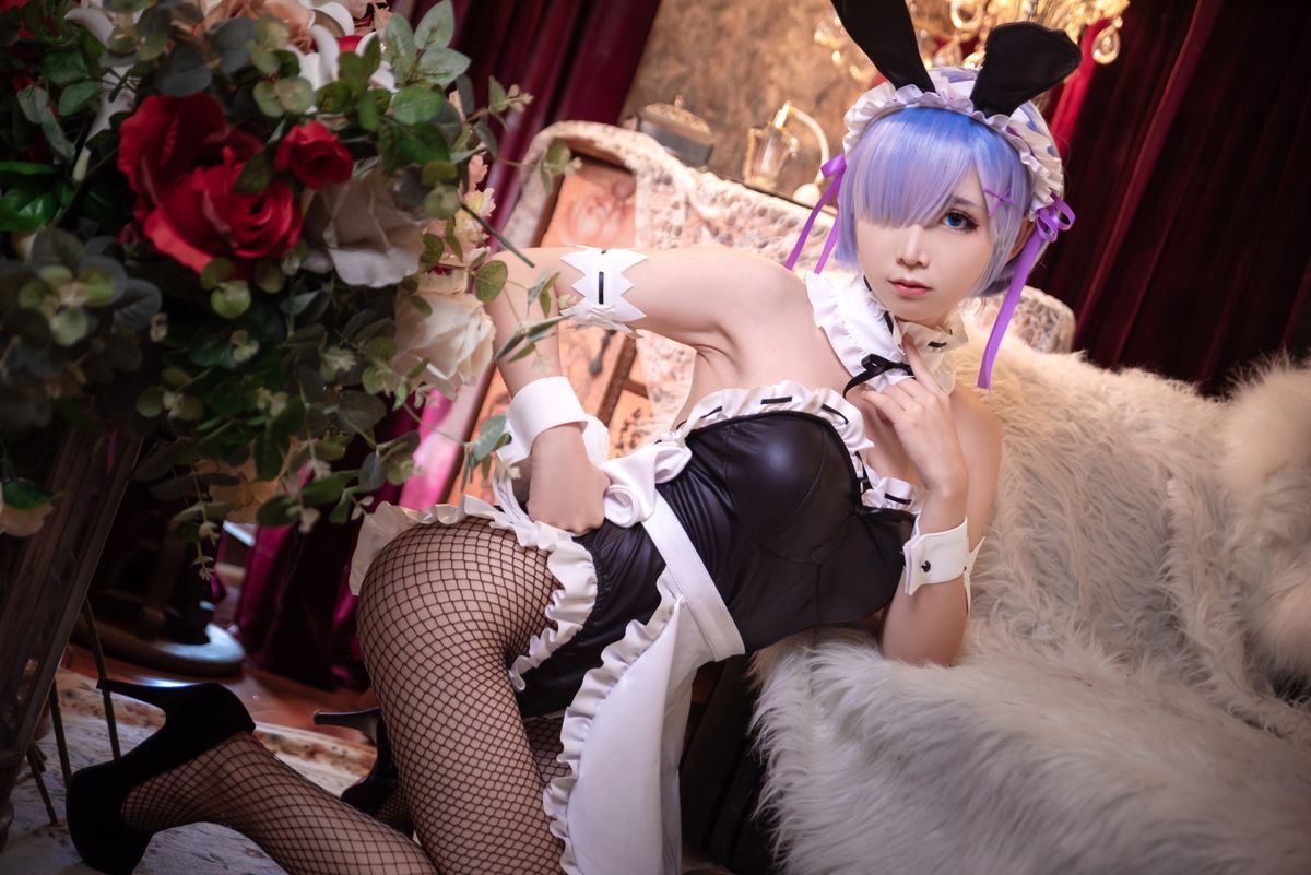 Coser@面饼仙儿 No 058 网袜蕾姆 0021 4971782699.jpg