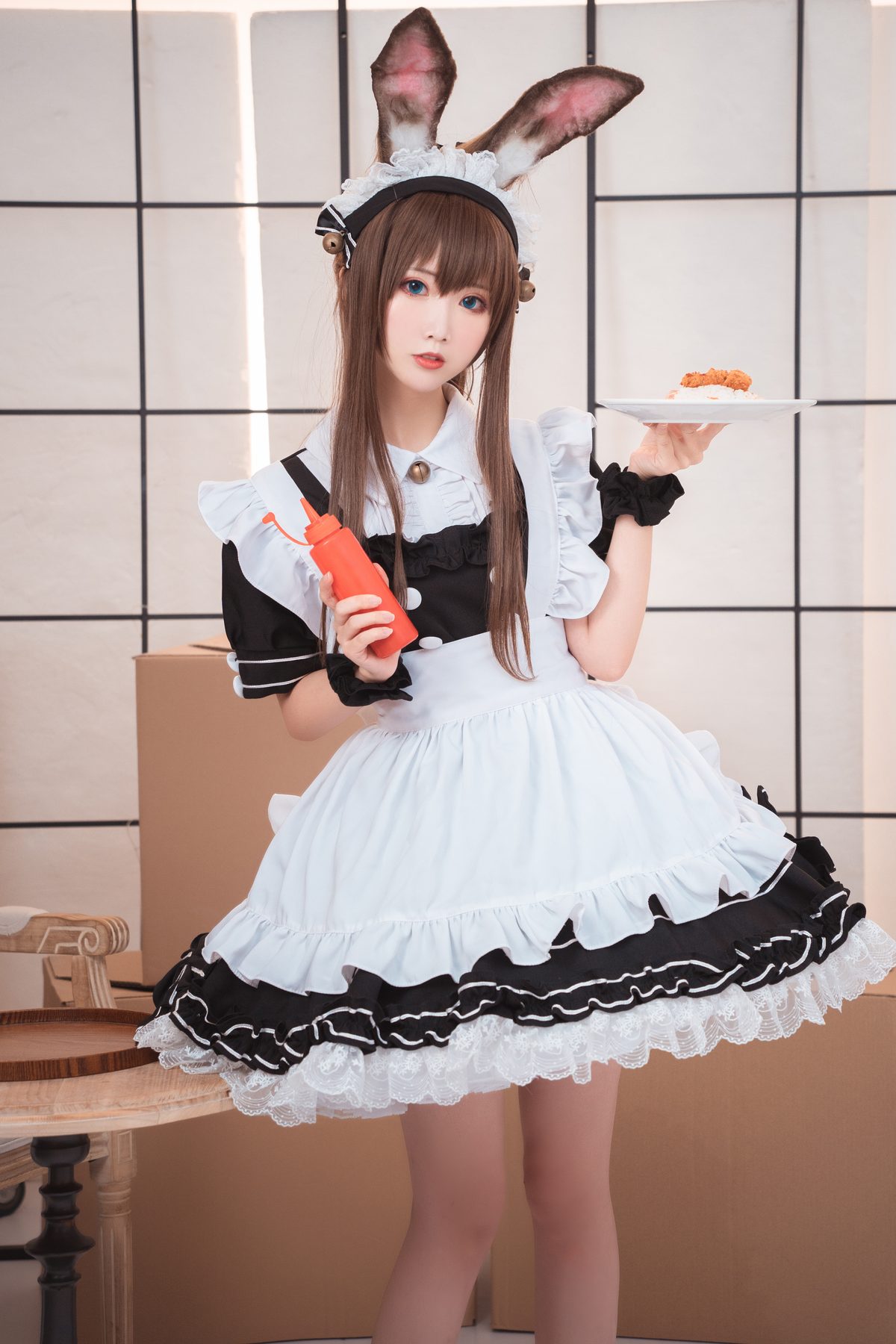 Coser@面饼仙儿 No 078 阿米驴女仆 0001 9728235771.jpg