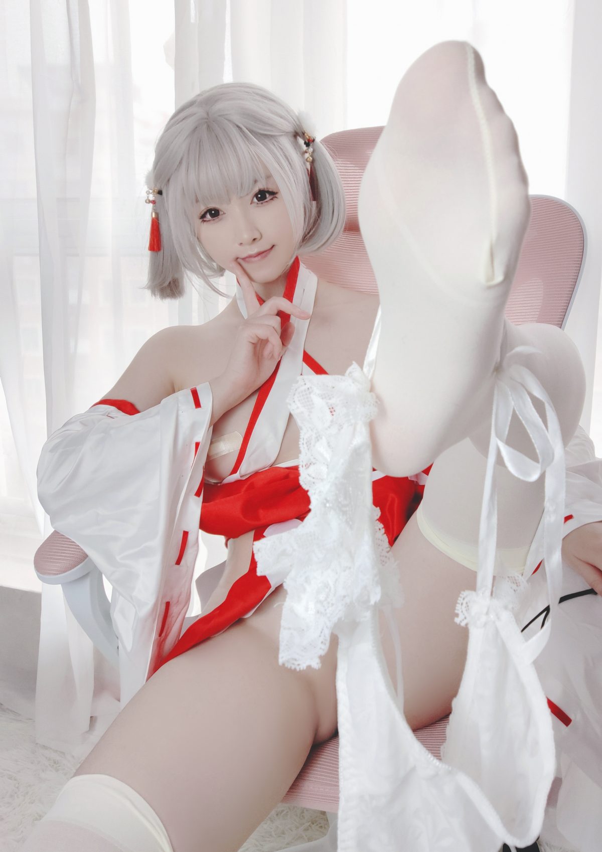 Coser@Asagiriai 愛ちゃん 巫女服自拍 0027 5796885946.jpg