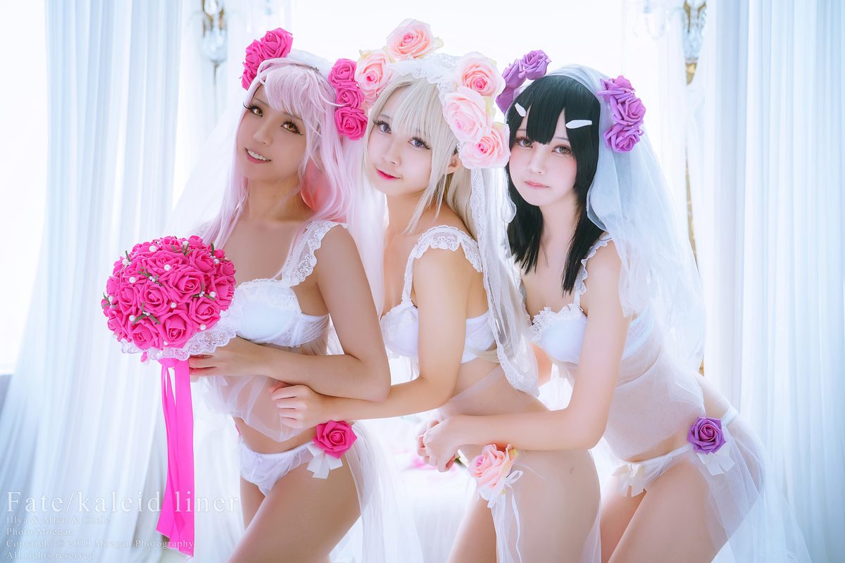 Coser@沖田凜花Rinka And 鈴鈴Yakira And 鬼姬Oni Hime Wedding Bikini ver Fate kaleid liner プリズマ☆イリヤ 0002 3577389448.jpg