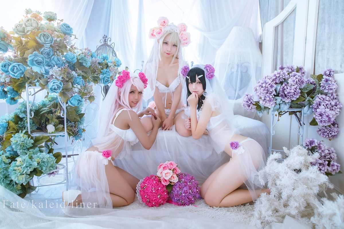 Coser@沖田凜花Rinka And 鈴鈴Yakira And 鬼姬Oni Hime Wedding Bikini ver Fate kaleid liner プリズマ☆イリヤ 0004 1438974387.jpg