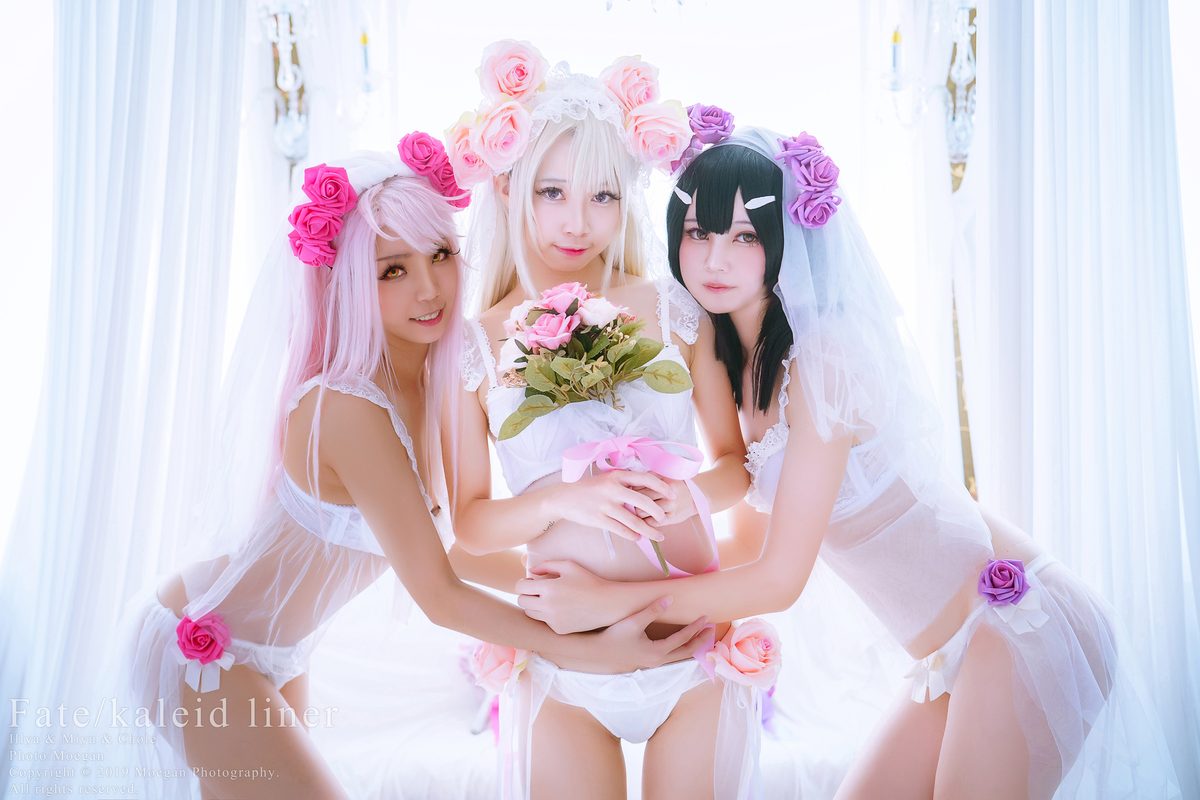 Coser@沖田凜花Rinka And 鈴鈴Yakira And 鬼姬Oni Hime Wedding Bikini ver Fate kaleid liner プリズマ☆イリヤ 0005 0926648946.jpg