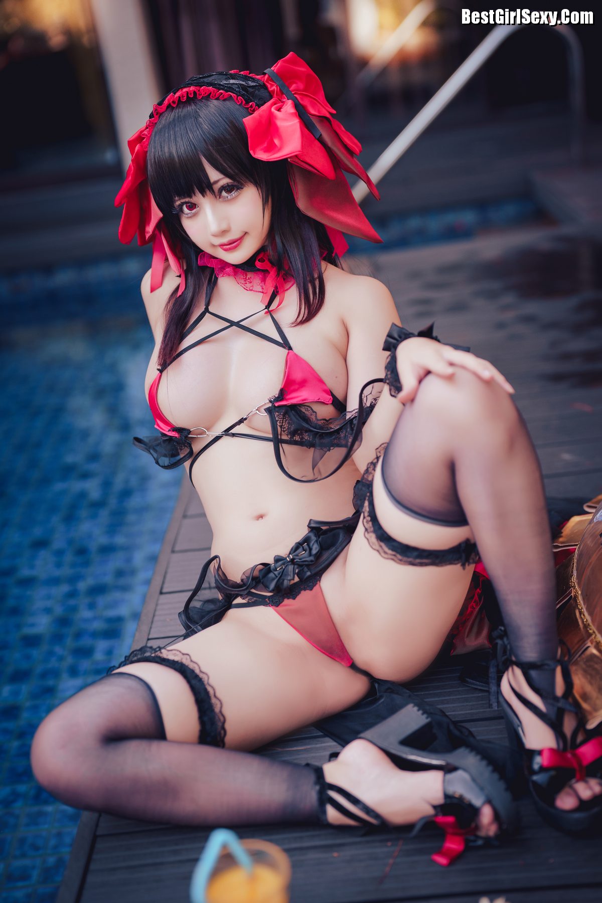 Coser@沖田凜花Rinka 时崎狂三 Kurumi Tokisaki 0017 8499662328.jpg