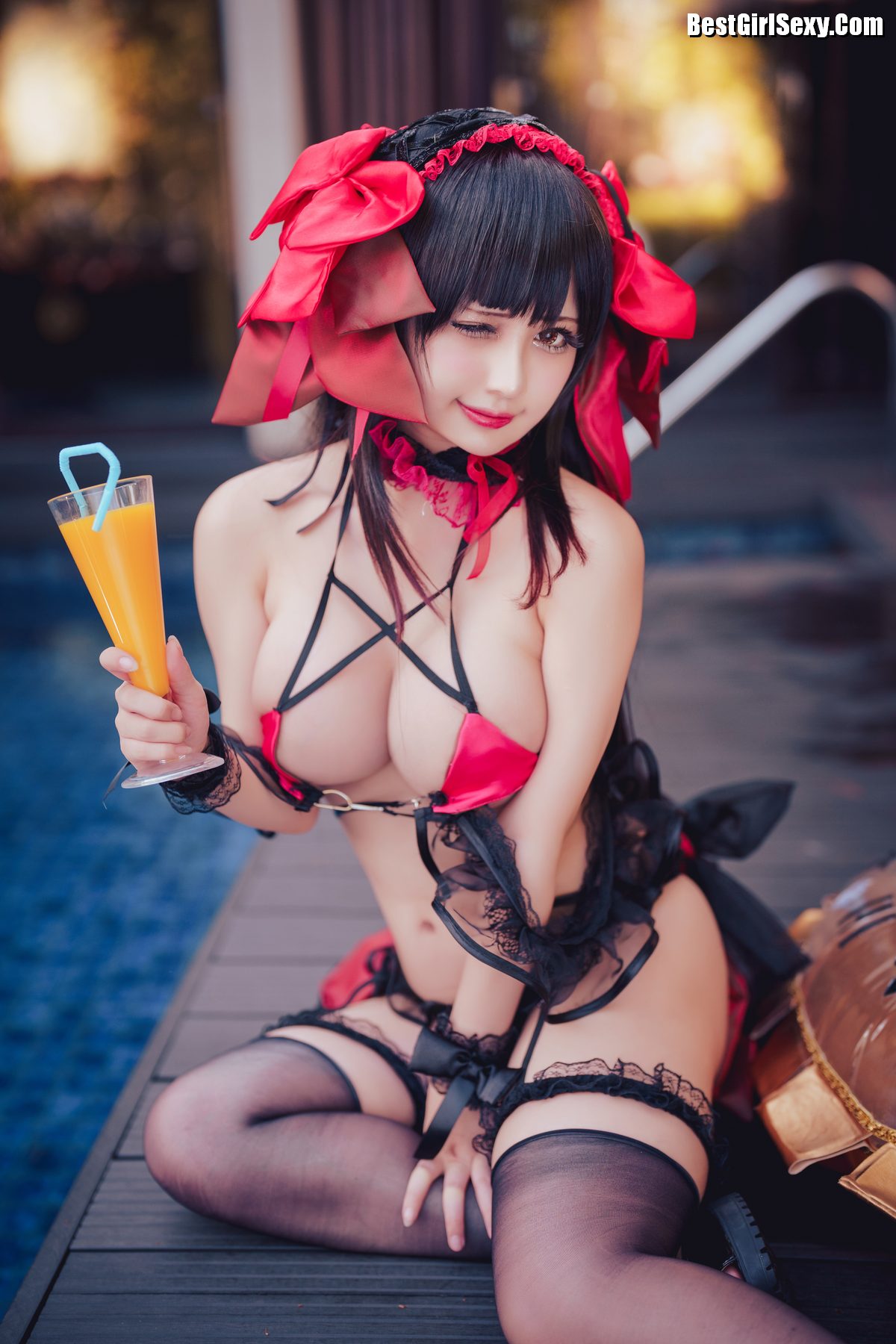 Coser@沖田凜花Rinka 时崎狂三 Kurumi Tokisaki 0019 4053749363.jpg