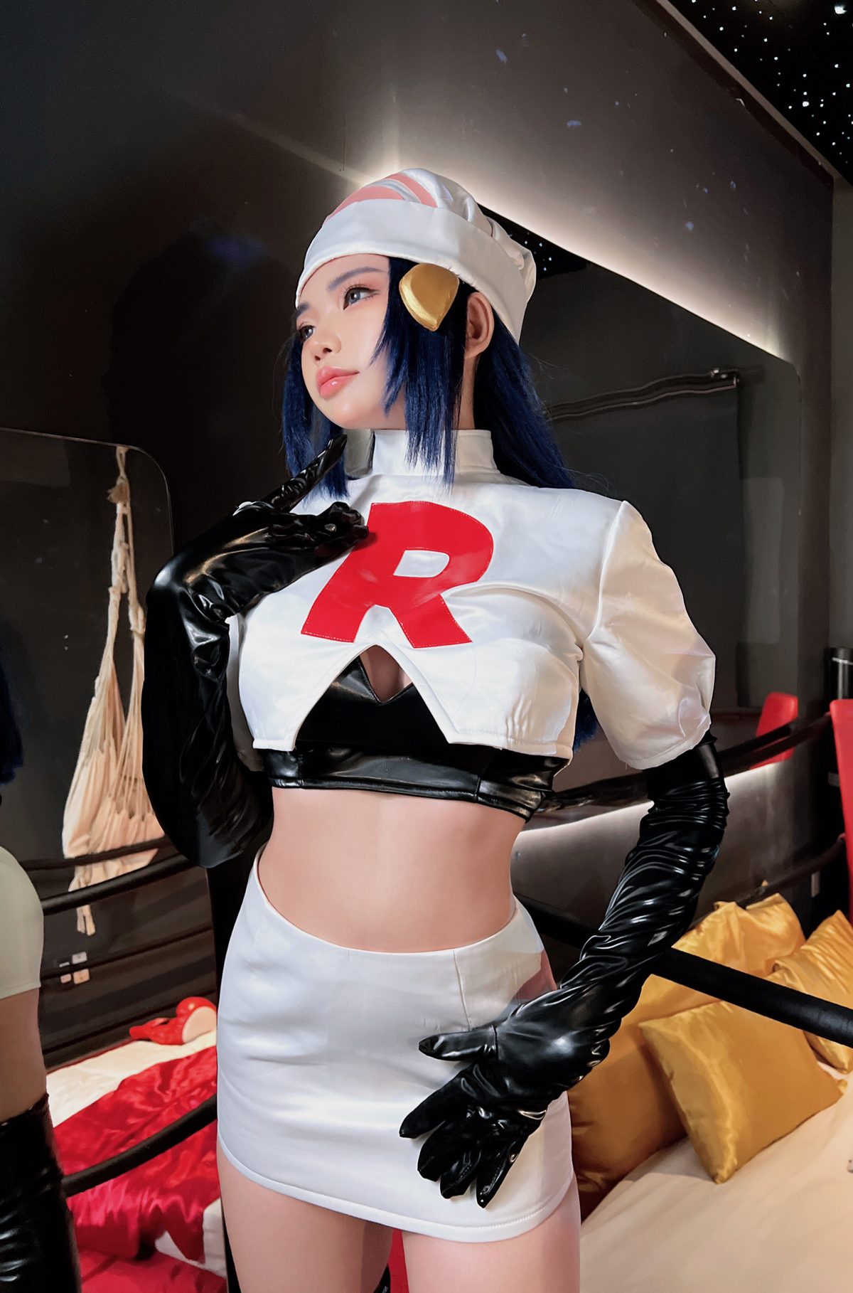 Coser@ZinieQ Dawn Pokemon In Team Rocket Costume 0006 8960058039.jpg