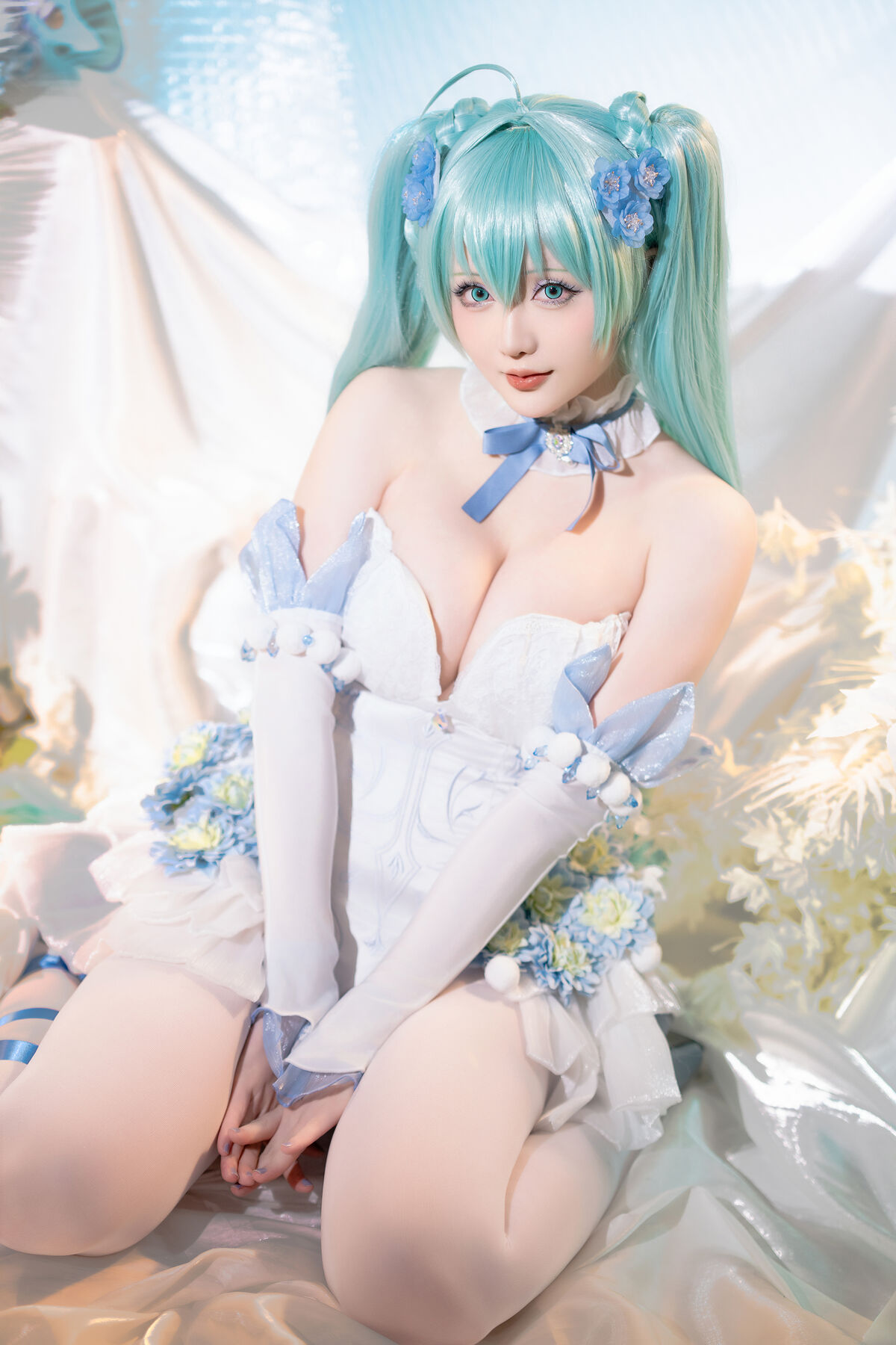 Coser@星之迟迟Hoshilily 2024年02月计划A 初音未来 粉蝶花精灵 0033 8039750636.jpg