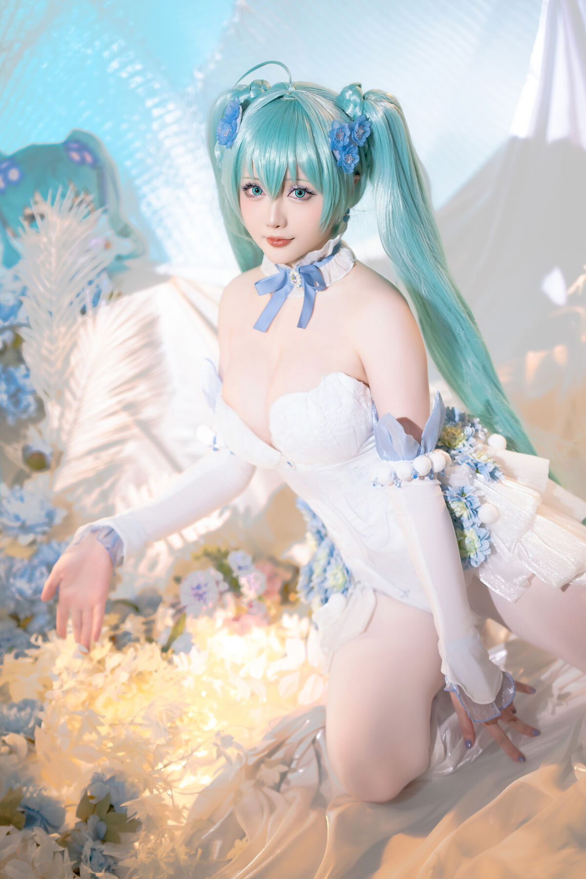 Coser@星之迟迟Hoshilily 2024年02月计划A 初音未来 粉蝶花精灵 0035 4002302375.jpg