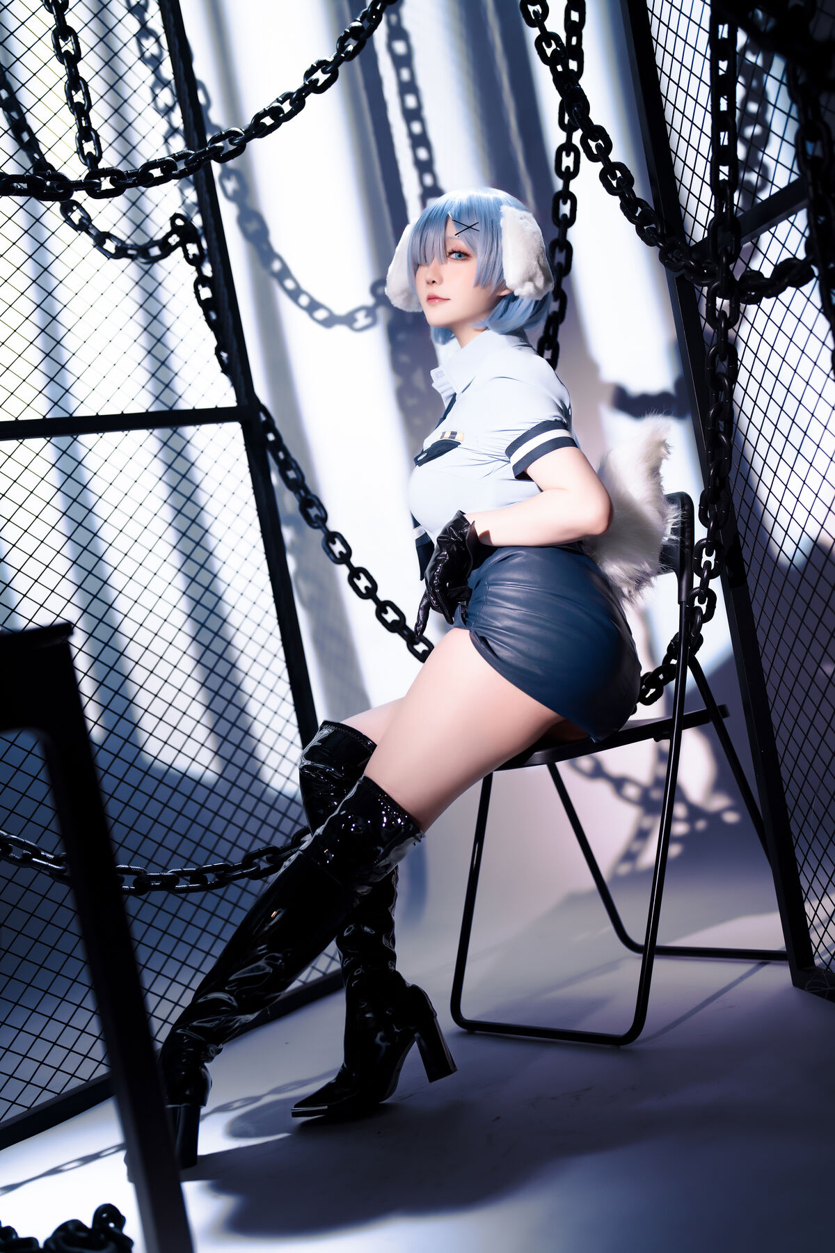 Coser@星之迟迟Hoshilily 2024年02月计划C RE0 蕾姆 狗耳警官 Part1 0012 6897457672.jpg