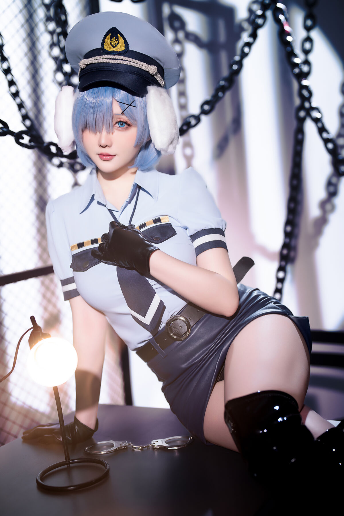 Coser@星之迟迟Hoshilily 2024年02月计划C RE0 蕾姆 狗耳警官 Part1 0024 4002085122.jpg