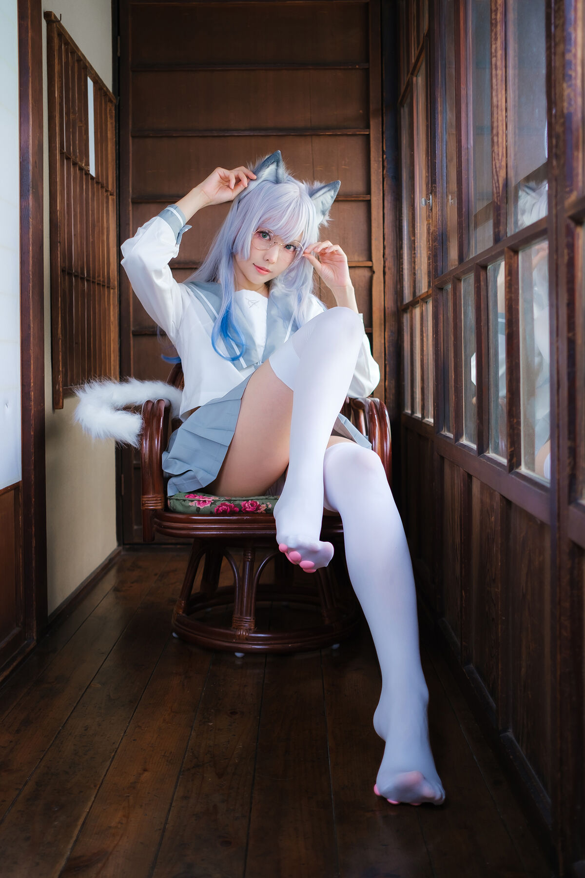 Coser@Elyee 2024年4月 B Veranda White Cat 0009 3859266456.jpg