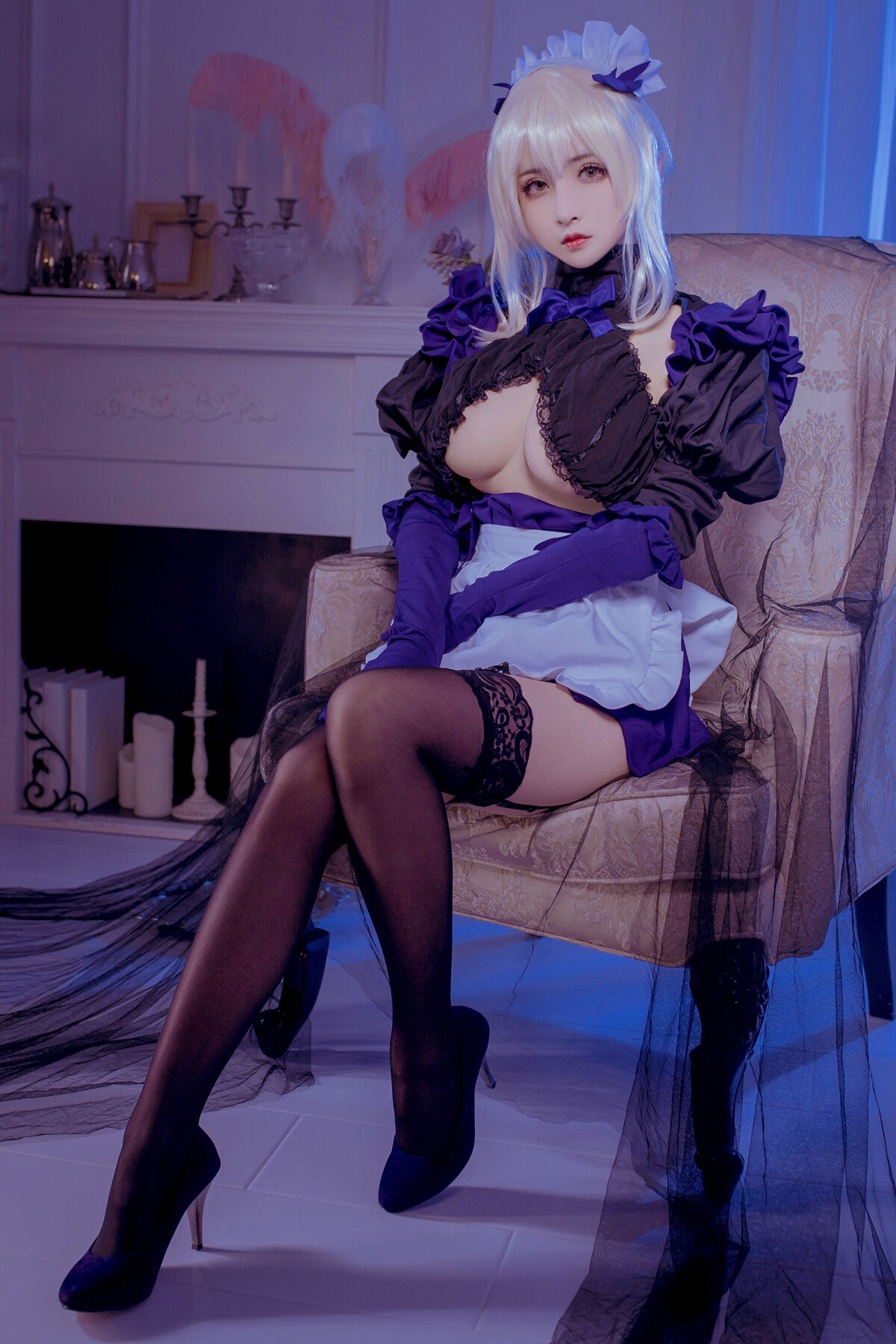 Coser@Rioko凉凉子 – Black Gun Stupid Maid 黑枪呆女仆