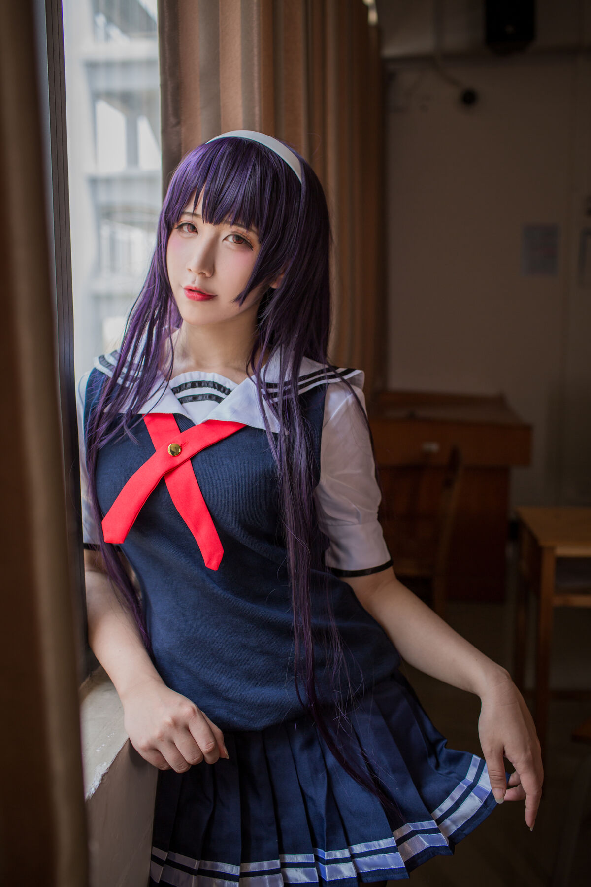 Coser@九曲Jean 霞之丘诗羽夏季校服 0014 5503208701.jpg