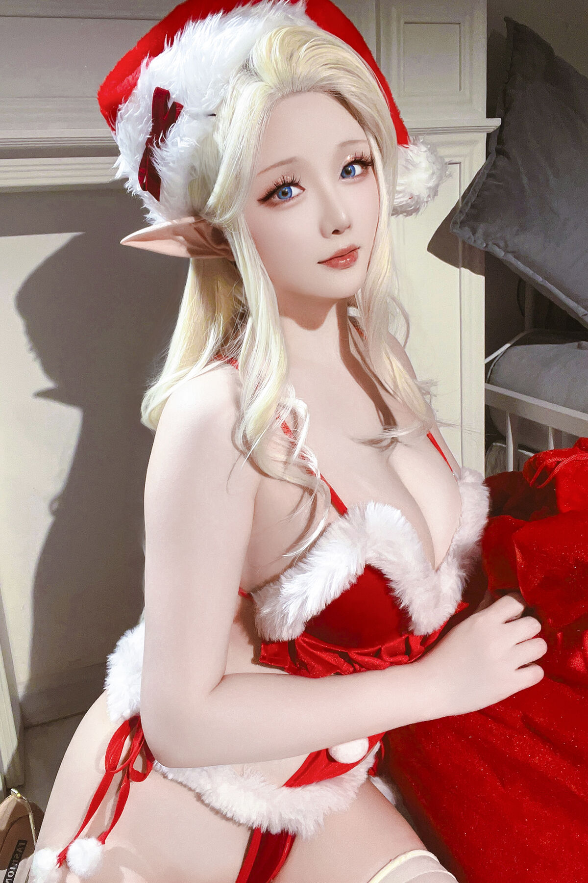 Coser@星之迟迟Hoshilily – 圣诞精灵篇之圣诞老人 Part2