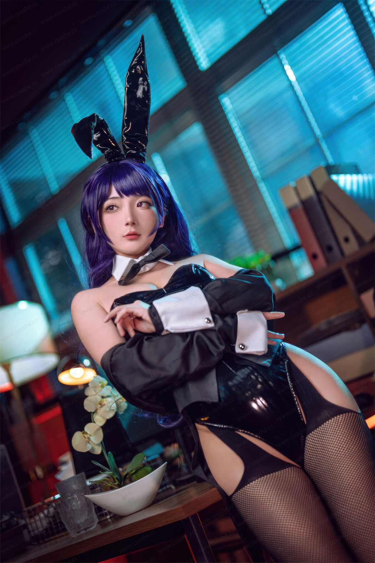 Coser@是三不是世w No.032 喜多川海梦 紫发兔女郎 0025 5577647110.jpg