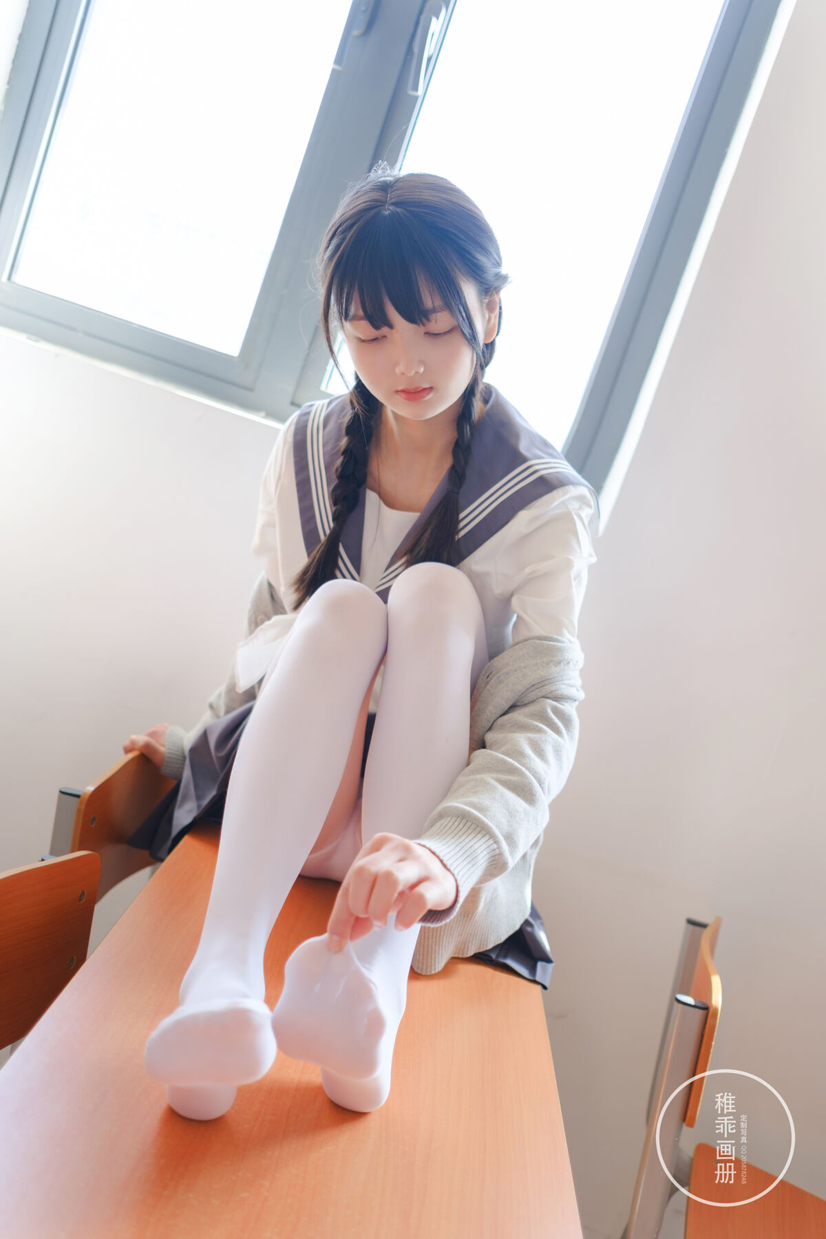 Coser@稚乖画册 晴空 赤西夜夜 80D白丝 0005 8196306664.jpg