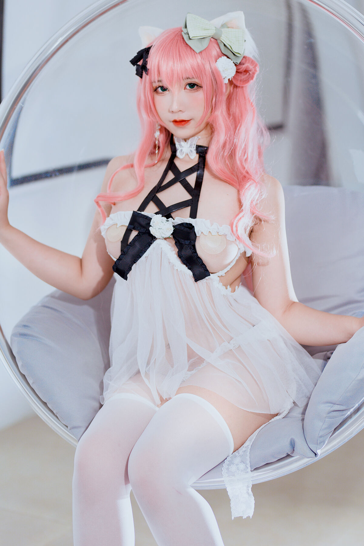 Coser@九曲Jean – 粉发妹妹 正片 自拍