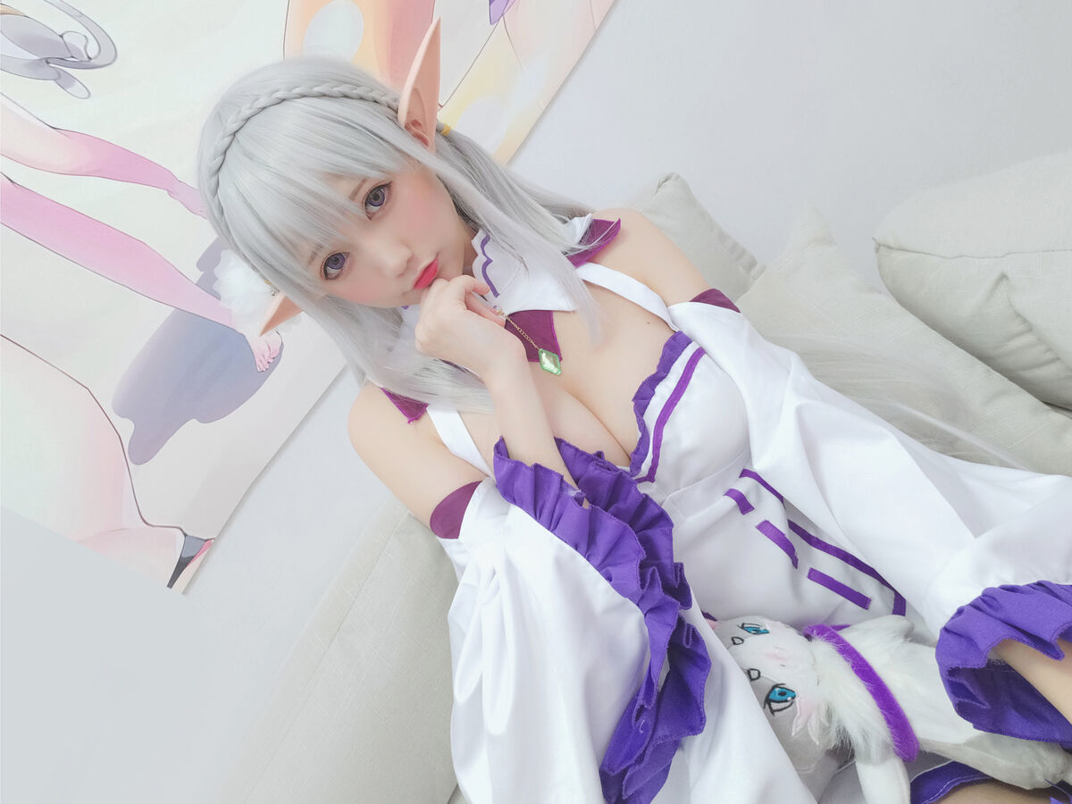 Coser@Nagisa魔物喵 NAGISA魔物喵自撮り05 エミリア 動画入り 0006 7729430931.jpg