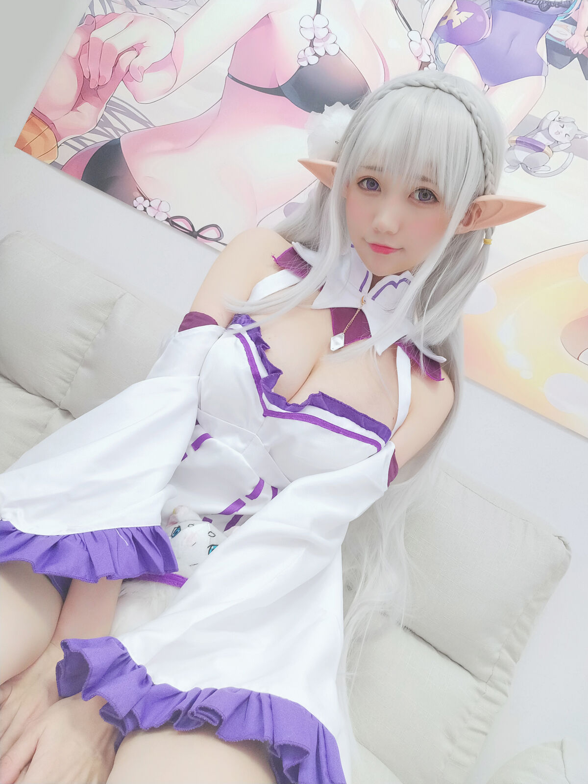 Coser@Nagisa魔物喵 NAGISA魔物喵自撮り05 エミリア 動画入り 0030 0953795796.jpg