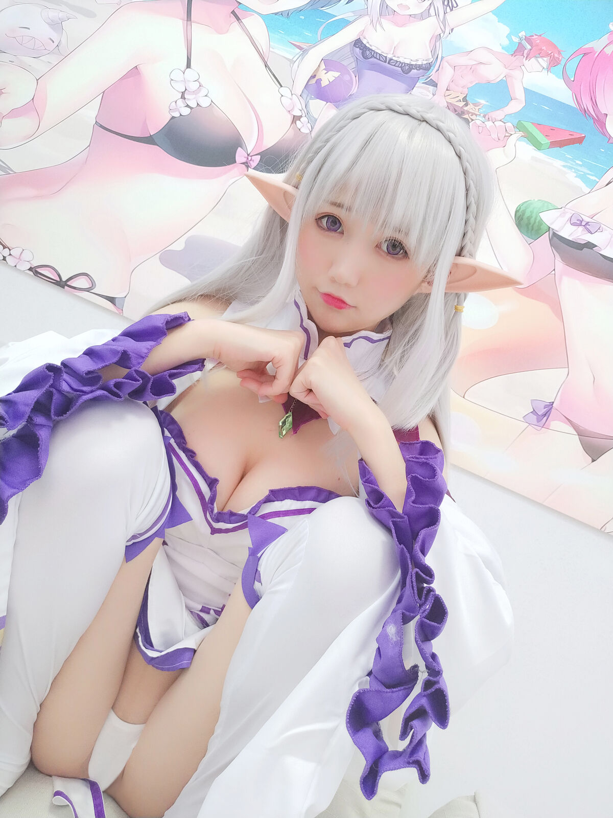 Coser@Nagisa魔物喵 NAGISA魔物喵自撮り05 エミリア 動画入り 0032 6137528416.jpg