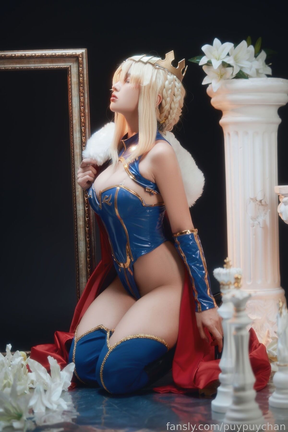 Coser@Puypuychan プィプィ Puypuychan cosplay Artoria Lancer FateGrand Order Part1 0068 0651929350.jpg