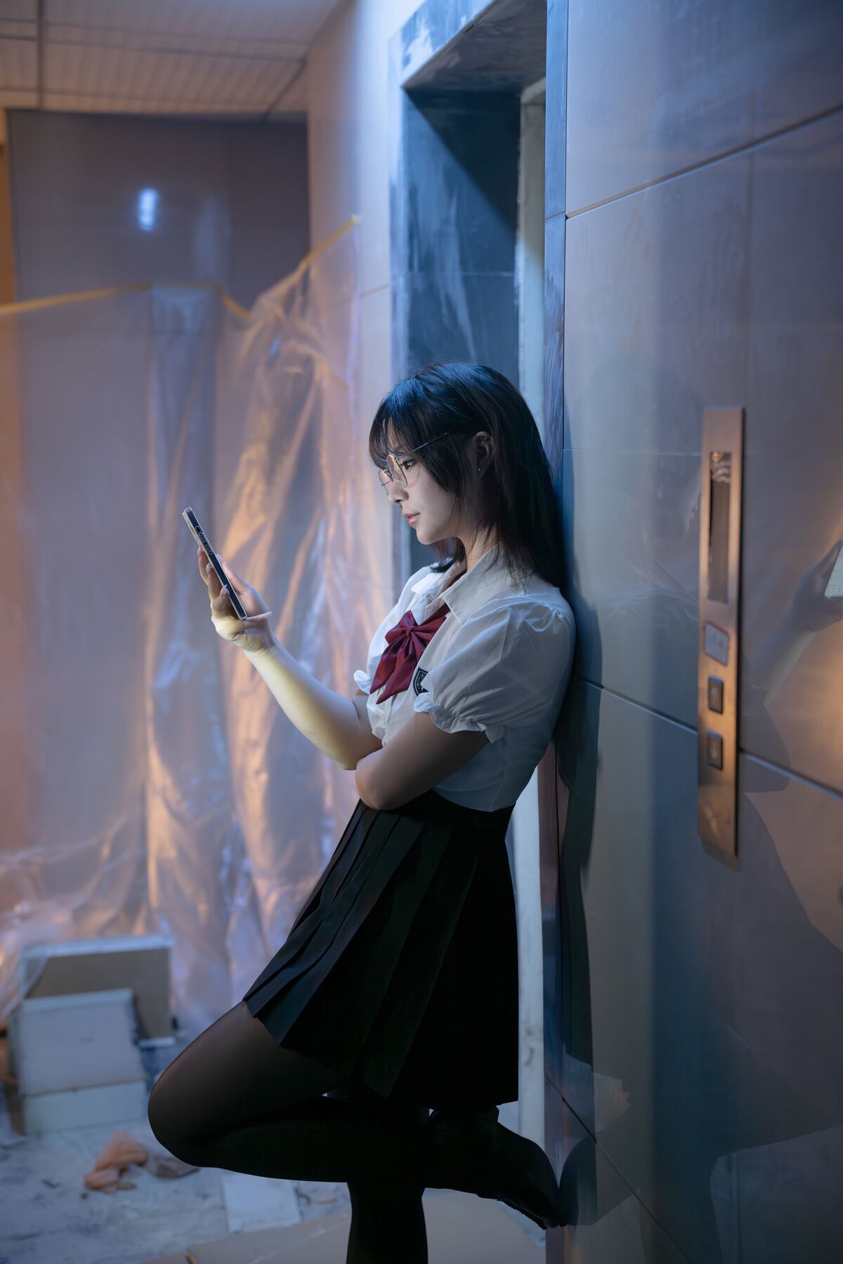 Coser@yuuhui玉汇 电梯间 尾行 Part1 0001 2742785694.jpg