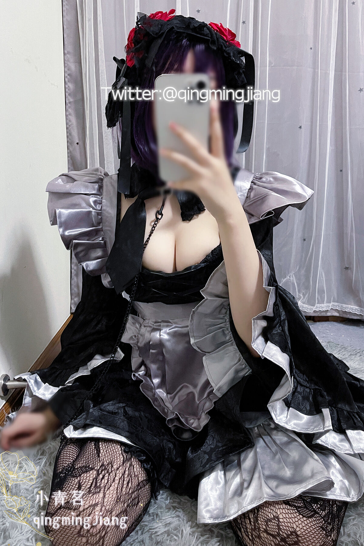 Coser@小青茗 – 黑丝喷血诱惑