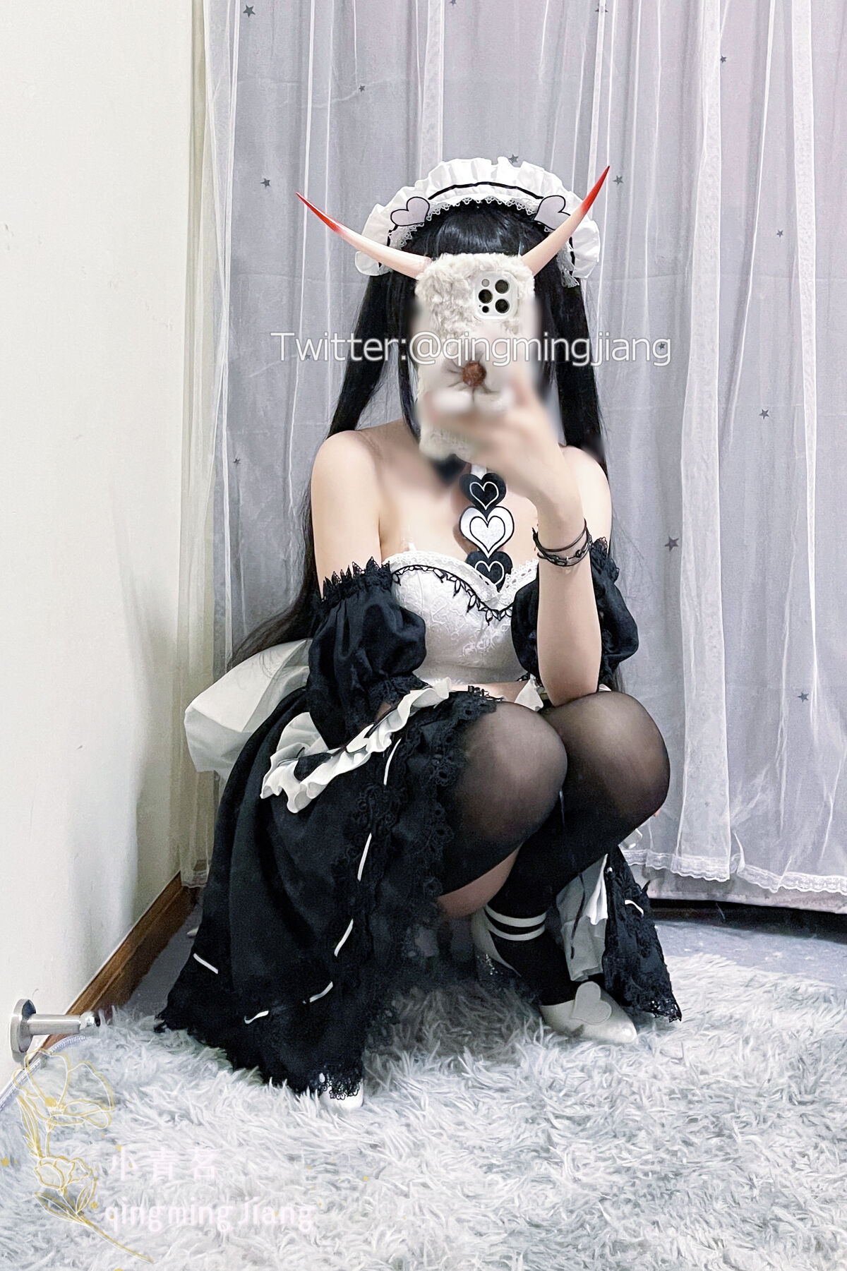 Coser@小青茗 黑丝女仆 0005 6782069632.jpg