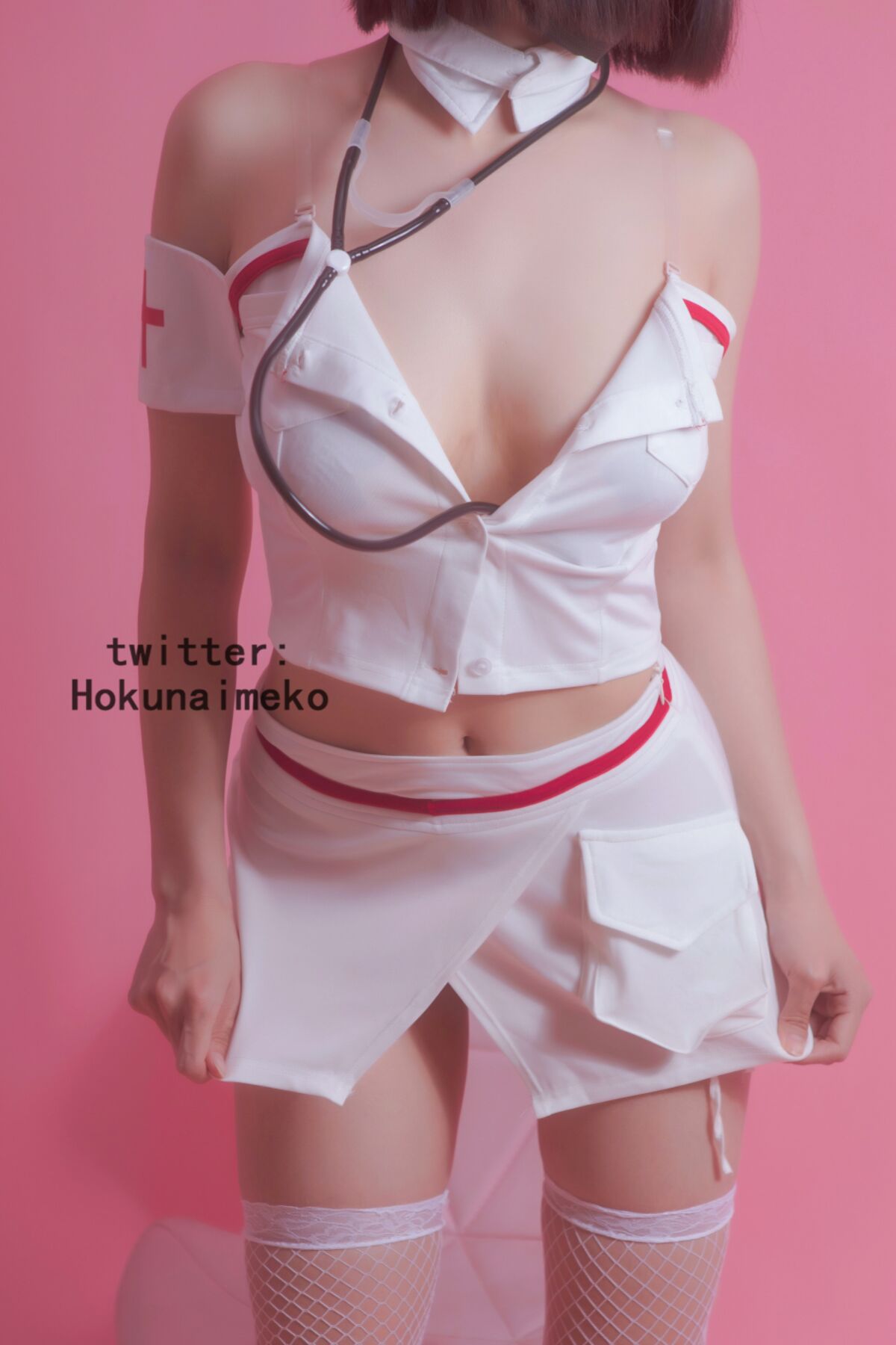 Coser@北乃芽子 Hokunaimeko オリジナルコスプレ 看病してあげるよ 0015 1483468961.jpg