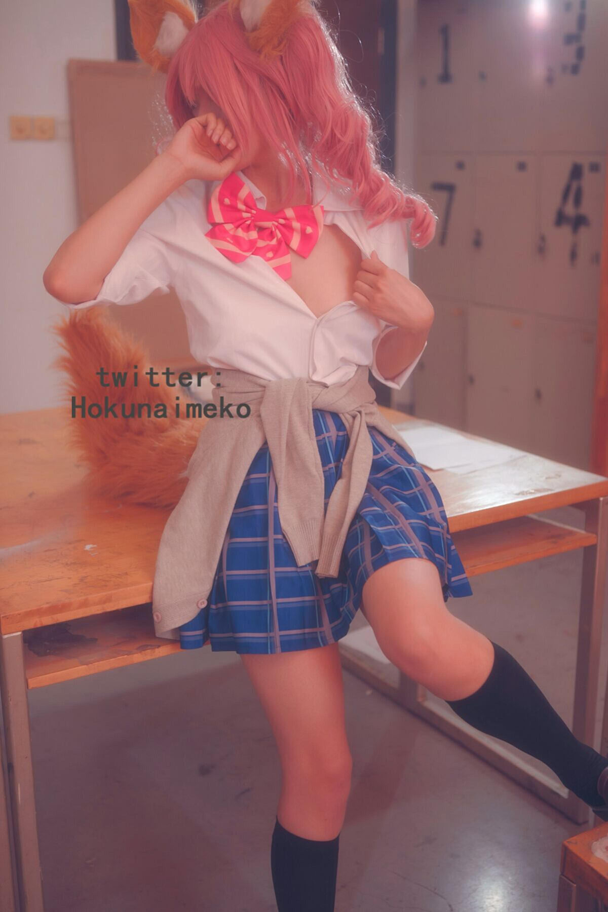 Coser@北乃芽子 Hokunaimeko – 玉藻前制服ver Part1