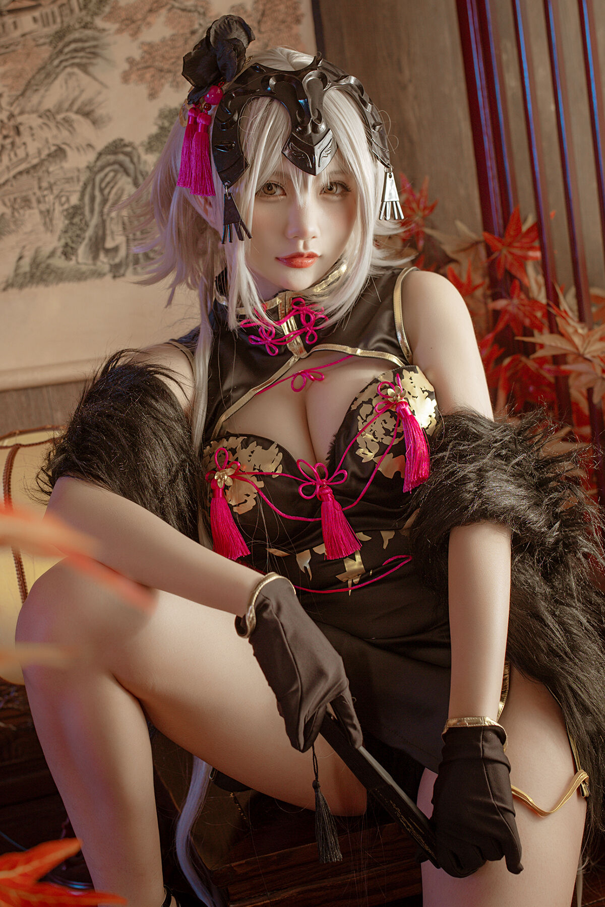 Coser@是一只熊仔吗 – 黑贞 同人旗袍